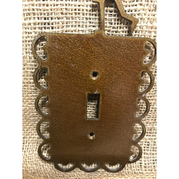 KOKOPELLI UNIQUE Light Switch Plate Hand Cut Custom Made Switch Cover Brass - Picture 3 of 7